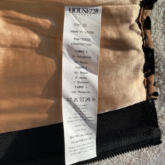 HOUSE OF CB Jacqueline Velvet Leopard Stretch Sexy Push Up Corset Bustier Top - Picture 7 of 16